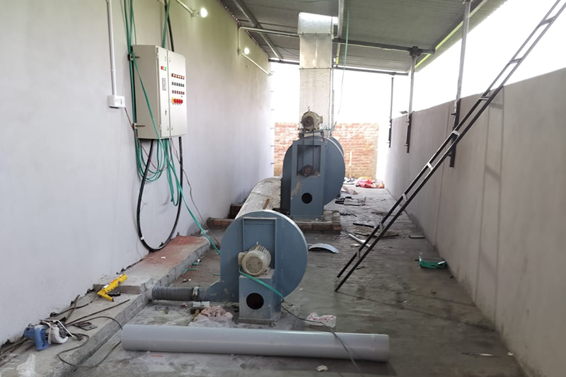 Blower for Phase 1 Bunker and Tunnel by Shakti Industries